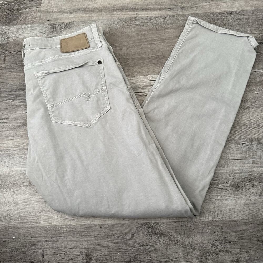 Mavi Jeans Mens 34x32 ZACH Light Gray Straight Leg Stretch Five Pocket Pants